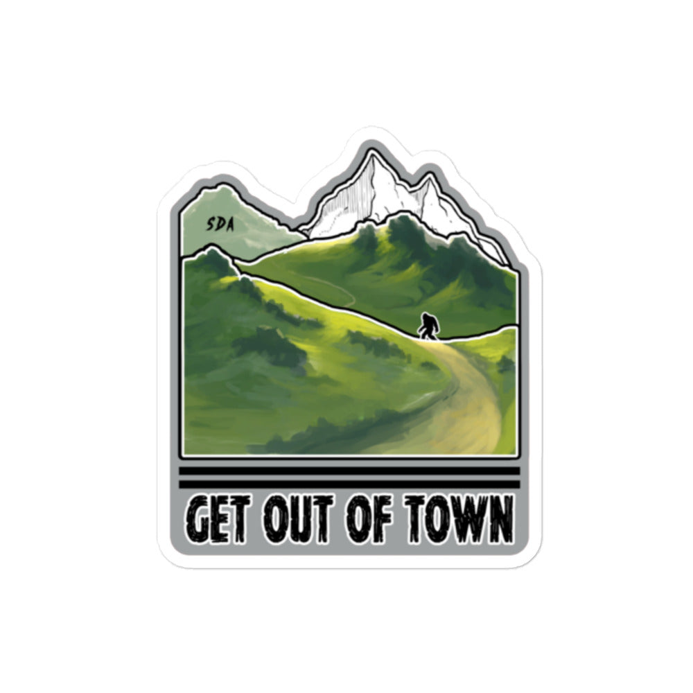 SDA Get Out Bubble-free stickers